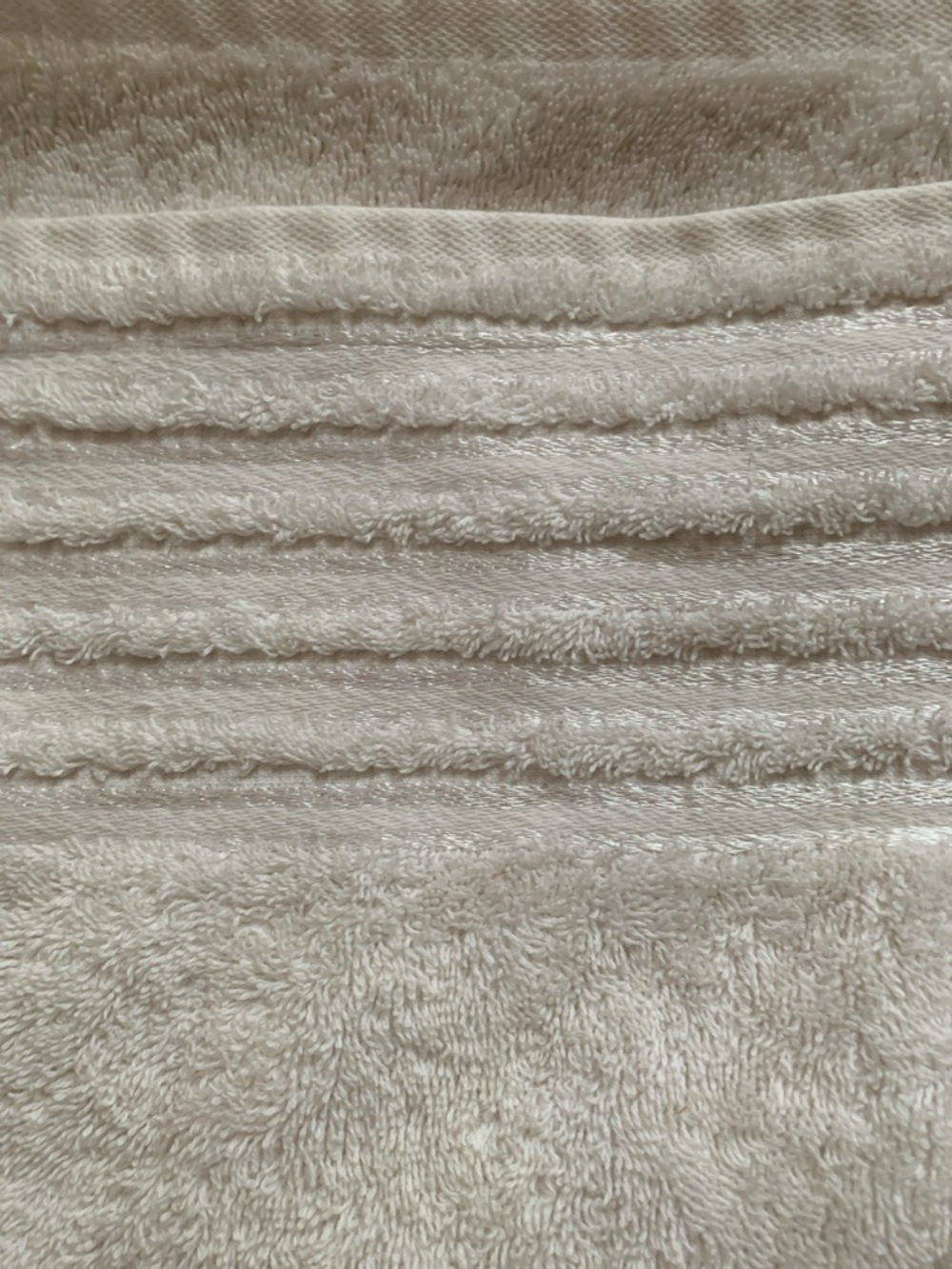 Soft White Textured Bath Towel